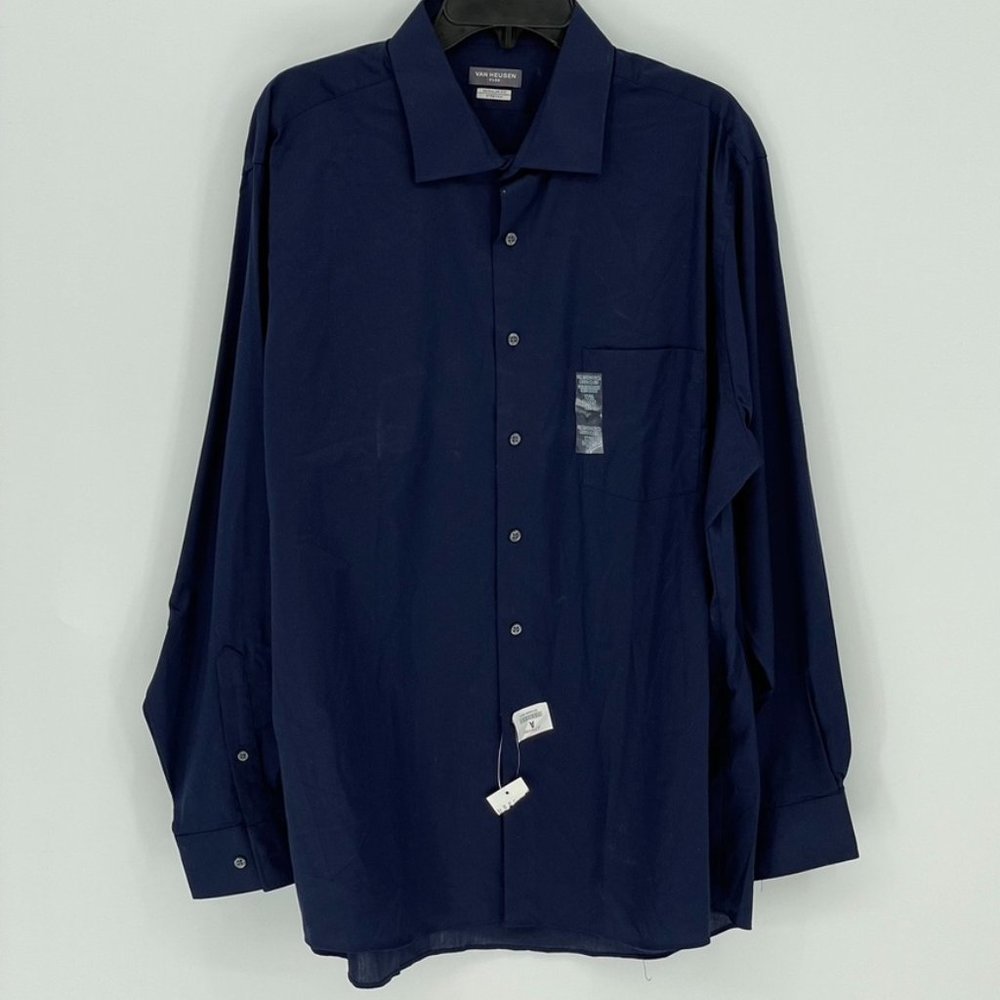 Van Heusen Mens Blue Dress Shirt